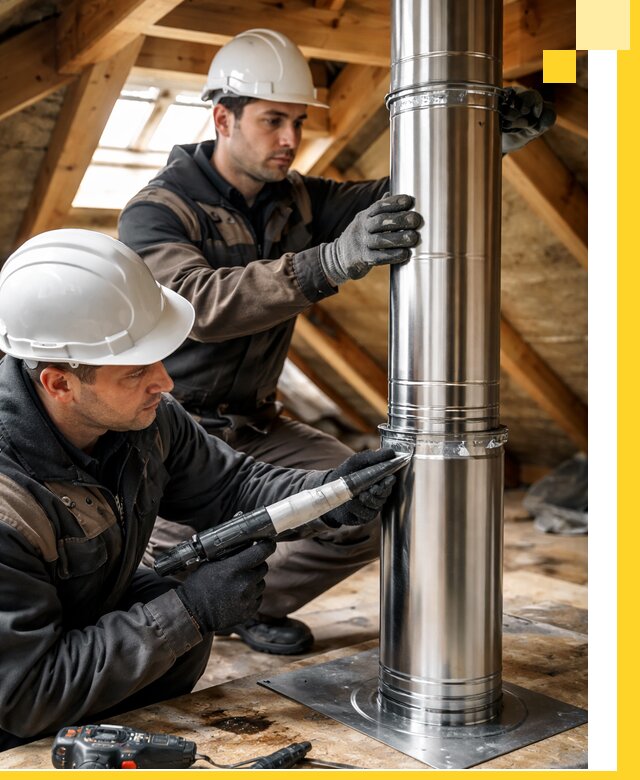 Монтаж дымоходов для каминов в Пугачёве с гарантией качества
