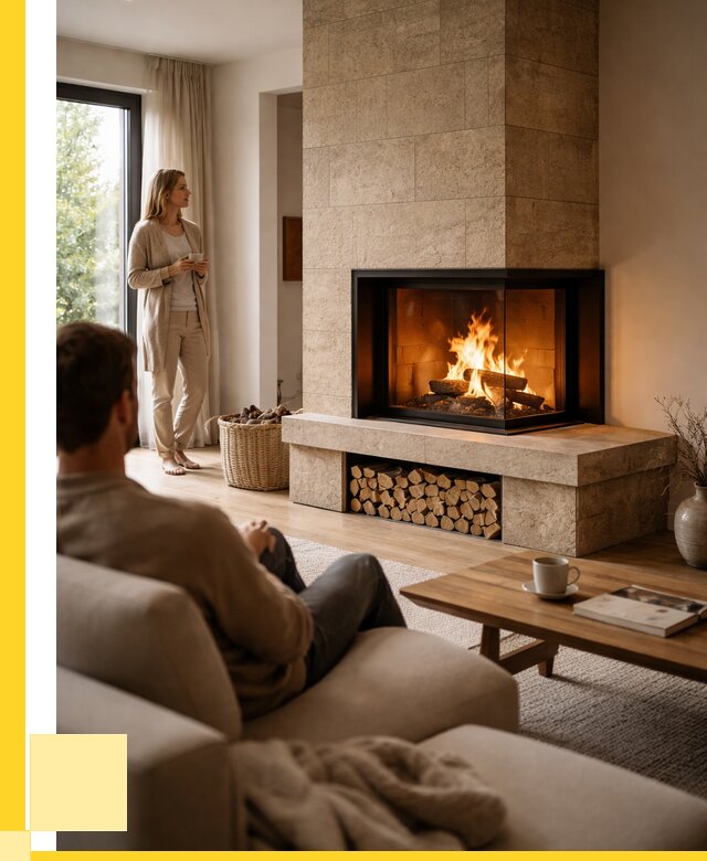 Угловые камины из кирпича установка в Пугачёве от 152400 р. ЭриданПгч