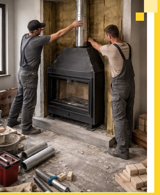 Изготовление и монтаж закрытых каминов в Пугачёве под ключ