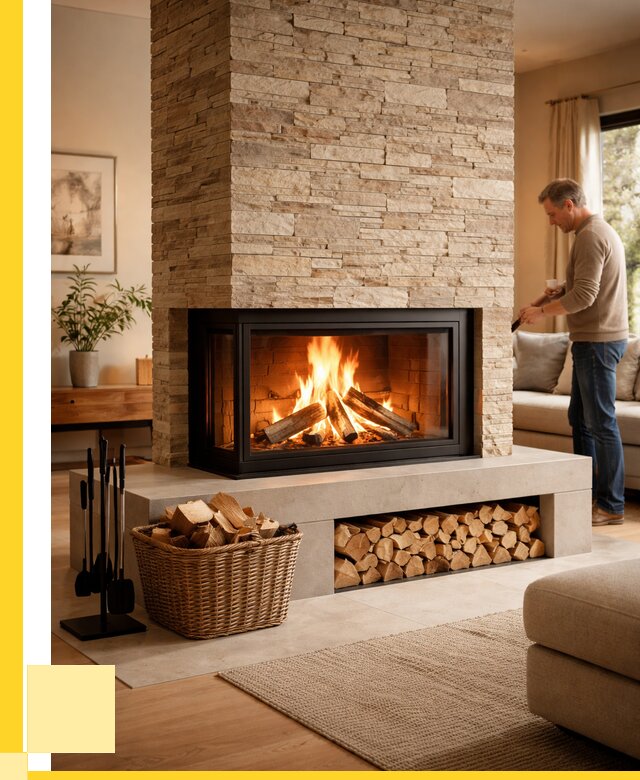 Дровяной камин под ключ в Пугачёве от 203200 р. | ЭриданПгч