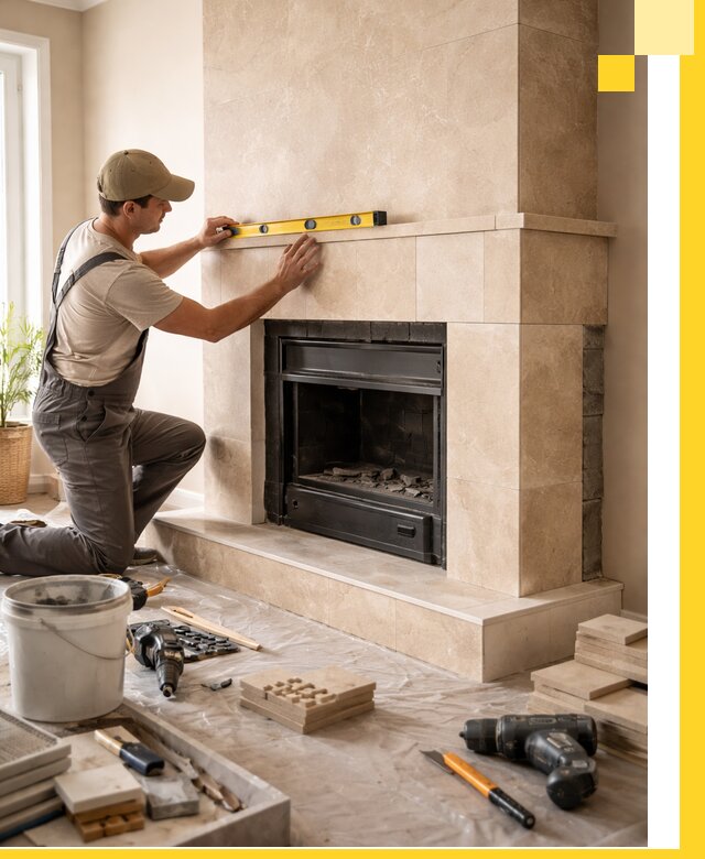 Установка и монтаж каминов в частном доме под ключ в Пугачёве