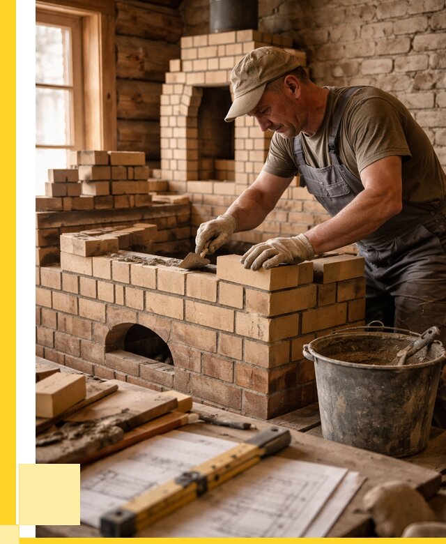 Кладка печей из кирпича в Пугачёве цены от 30480 р. - ЭриданПгч