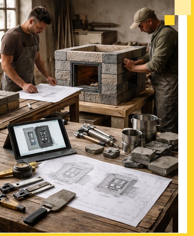 Разработка проектов печей с согласованием и монтажом в Пугачёве