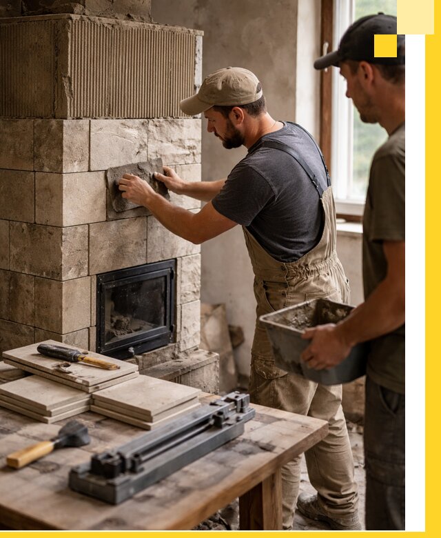 Профессиональная облицовка печей в Пугачёве: керамика и камень