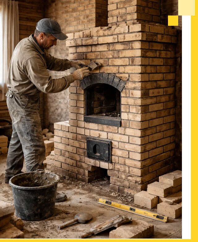 Кирпичные печи под ключ в Пугачёве: проектирование и кладка