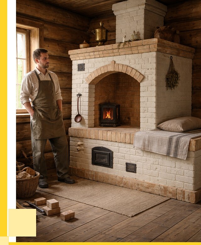 Русские печи с лежанкой под ключ в Пугачёве от 152400 р. ЭриданПгч