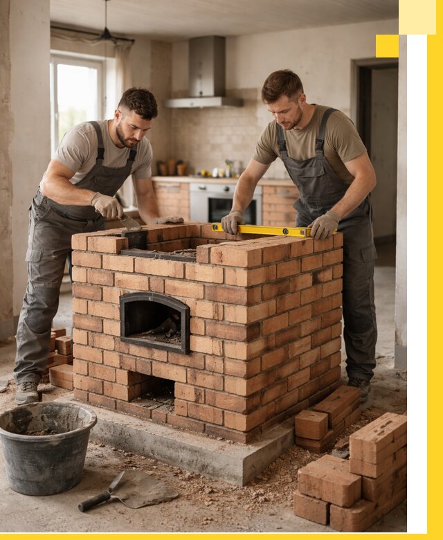 Установка и монтаж печей в частном доме в Пугачёве под ключ