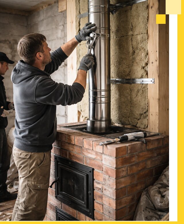 Изготовление и монтаж печей и дымоходов под ключ в Пугачёве