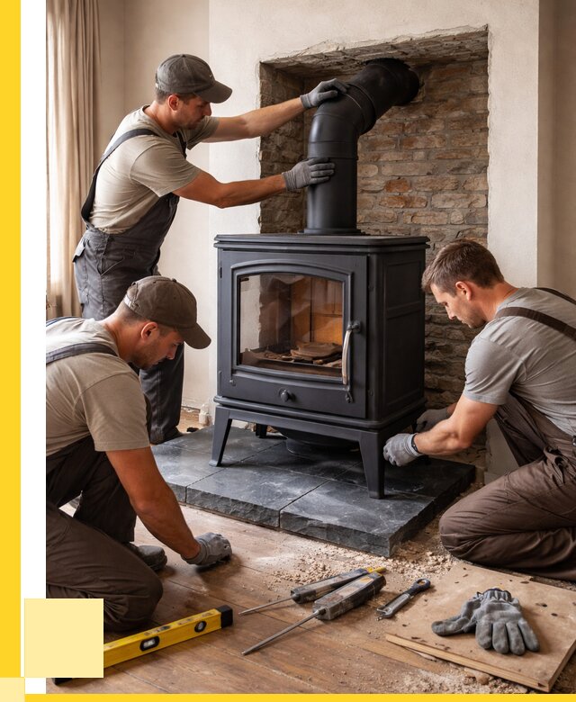 Монтаж печи камина в частном доме в Пугачёве от 25400 р. | ЭриданПгч