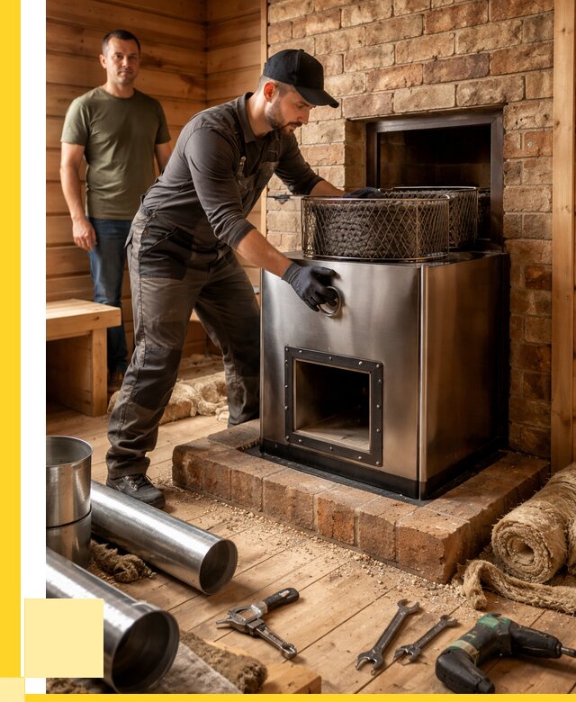 Монтаж банных печей под ключ в Пугачёве от 18288 р., ЭриданПгч