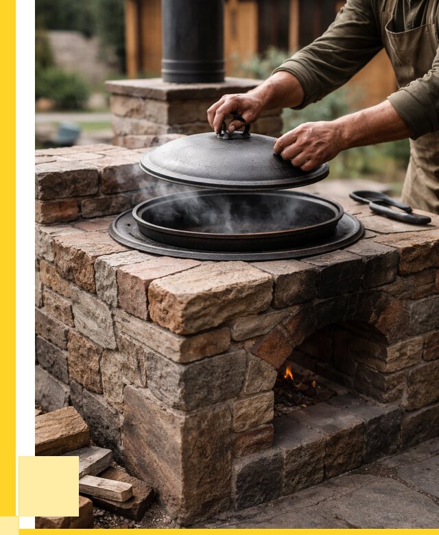 Печи для казана в Пугачёве по цене от 18288 р. | ЭриданПгч