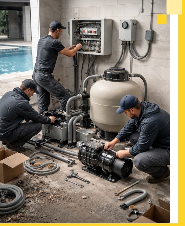 Профессиональный монтаж оборудования для бассейнов в Пугачёве