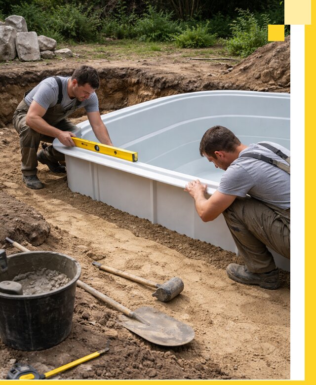 Производство и установка пластиковых бассейнов в Пугачёве под ключ