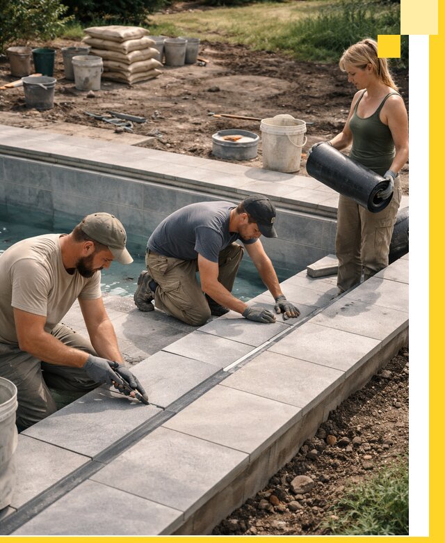 Строительство и монтаж уличных бассейнов под ключ в Пугачёве