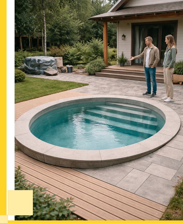 Бассейн на даче под ключ в Пугачёве от 203200 р., ЭриданПгч