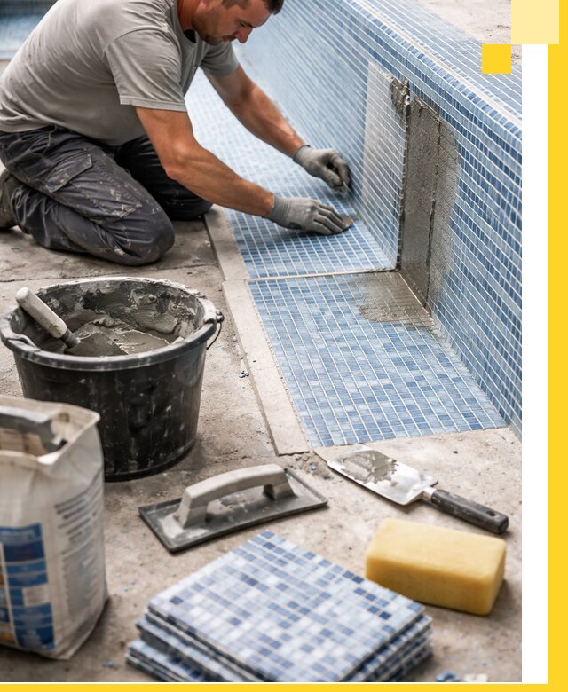 Укладка и ремонт мозаики для бассейнов под ключ в Пугачёве