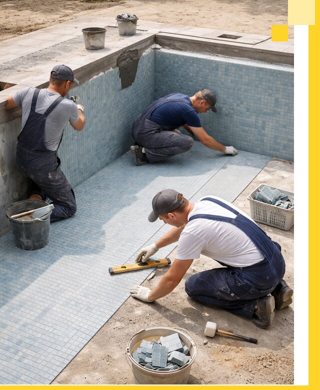 Укладка и установка плитки для бассейнов под ключ в Пугачёве