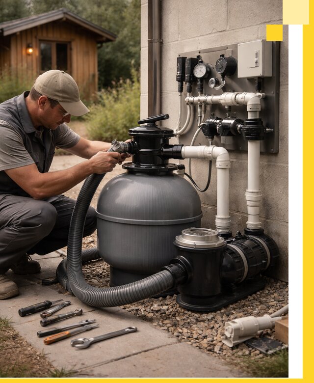 Продажа и монтаж фильтров и насосов для бассейнов в Пугачёве