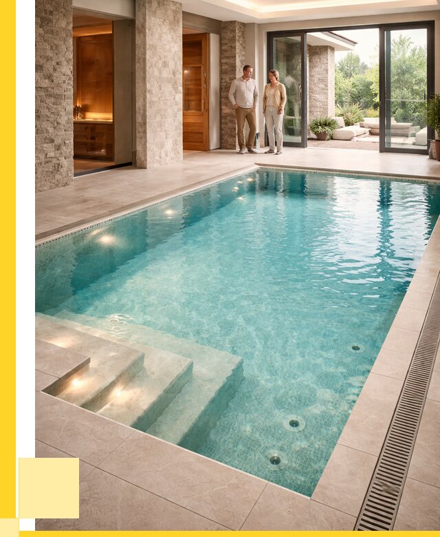 Бассейн во дворе в Пугачёве: проект, отделка от 1219200 р. | ЭриданПгч