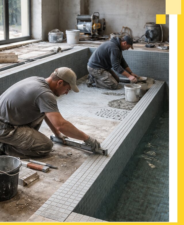 Строительство бассейна в частном доме в Пугачёве под ключ