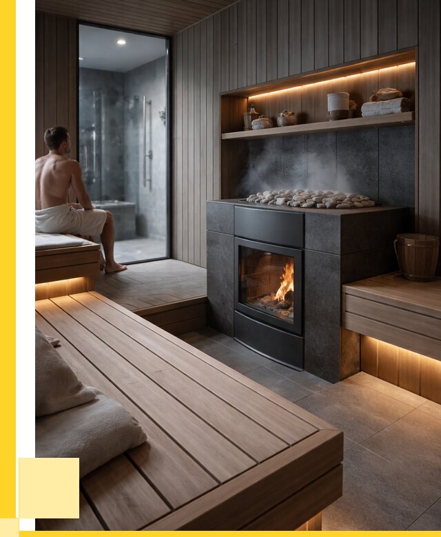 Проект сауны в частном доме в Пугачёве от 35560 р. | ЭриданПгч