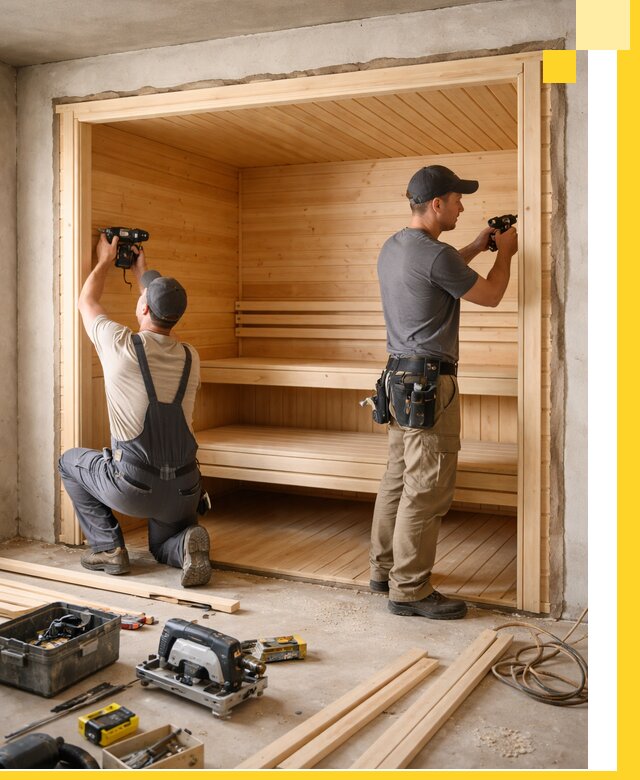 Монтаж саун под ключ в Пугачёве — проектирование и установка