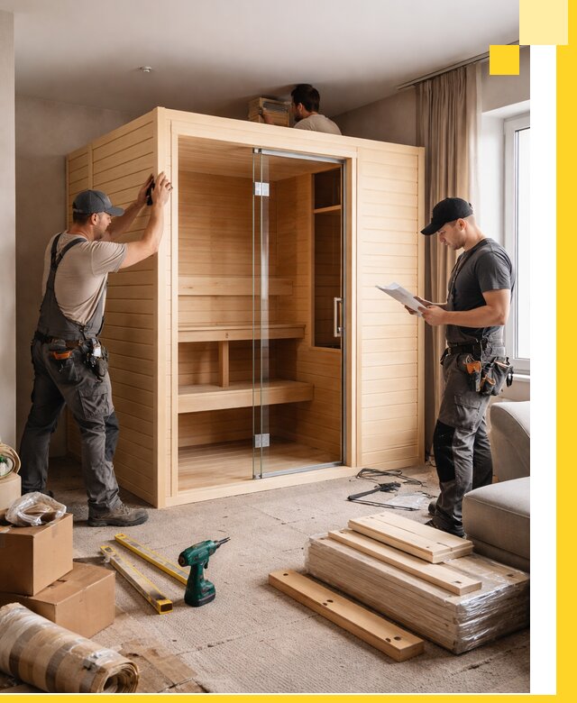 Установка и благоустройство саун в квартире в Пугачёве