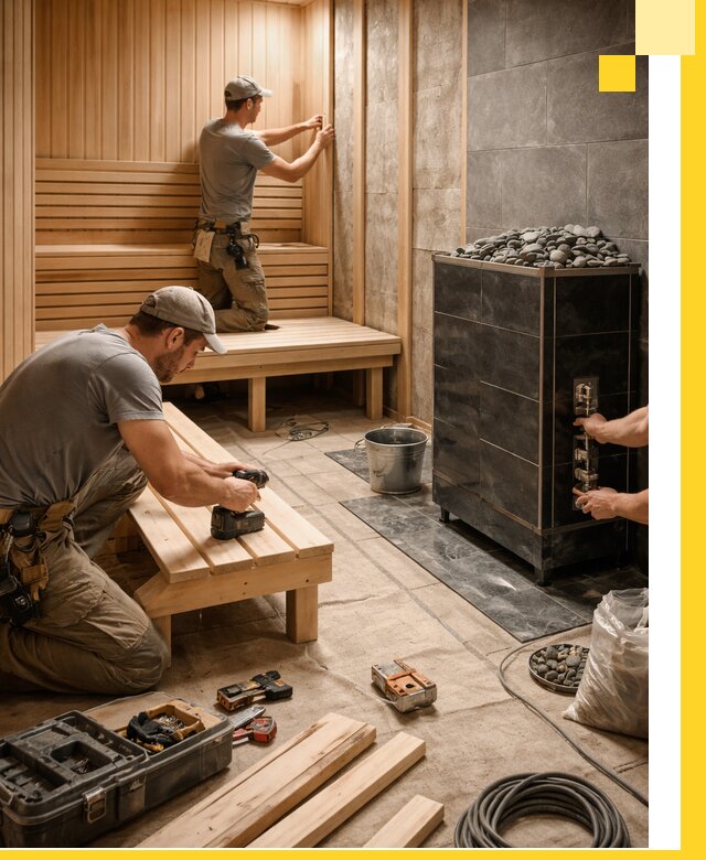 Дизайн и строительство интерьерных саун под ключ в Пугачёве