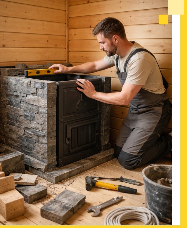 Производство и установка печей для саун под ключ в Пугачёве