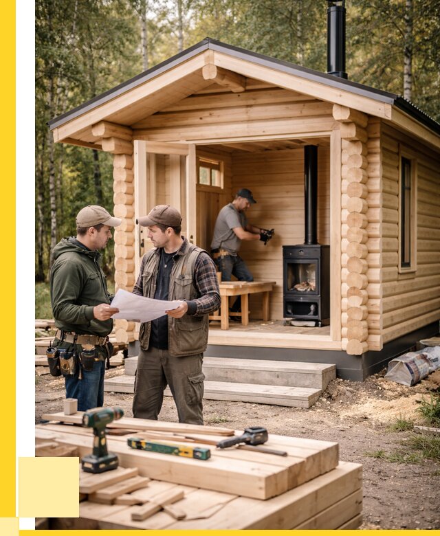 Монтаж бань под ключ в Пугачёве — от 203200 р. | ЭриданПгч