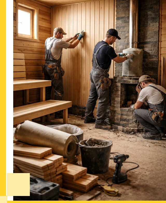 Ремонт бань под ключ в Пугачёве от 45720 р. | ЭриданПгч