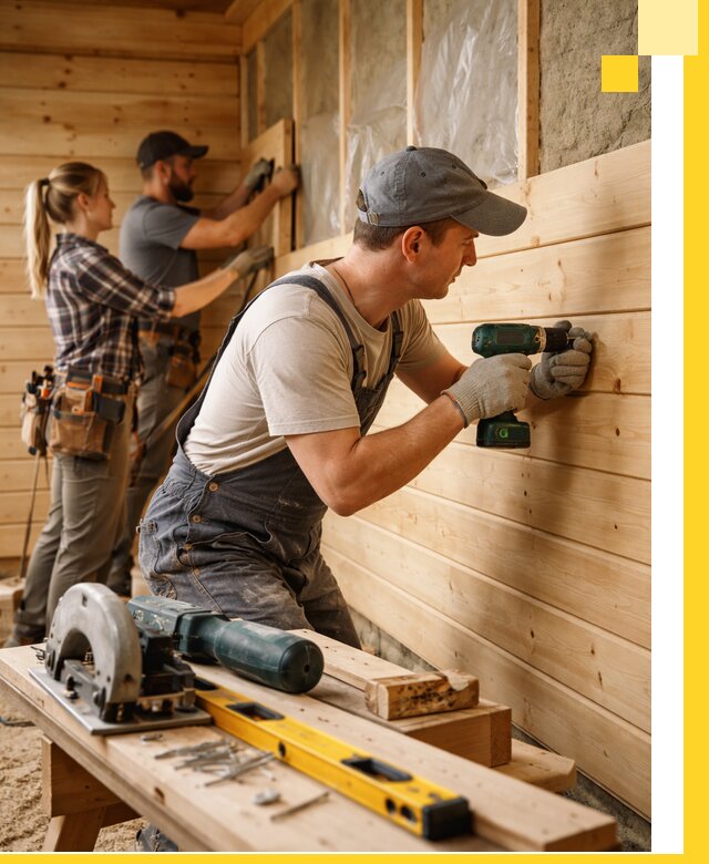 Обшивка бань под ключ в Пугачёве: отделка стен и потолков