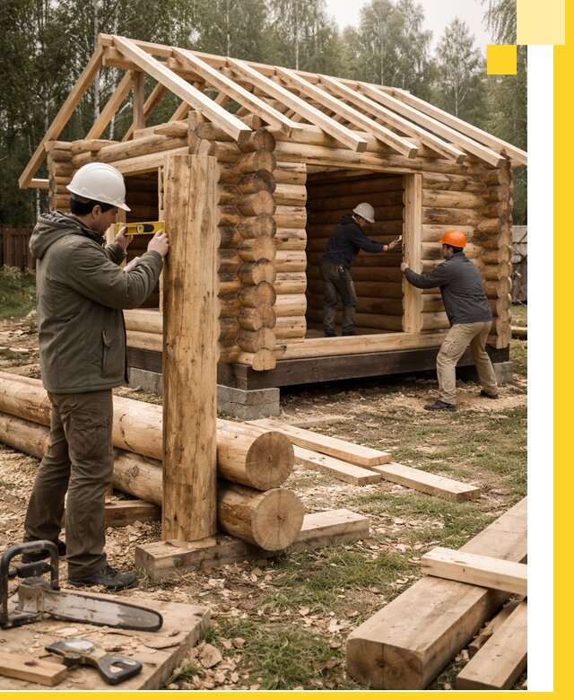 Строительство бань для дачи под ключ в Пугачёве с доставкой и монтажом