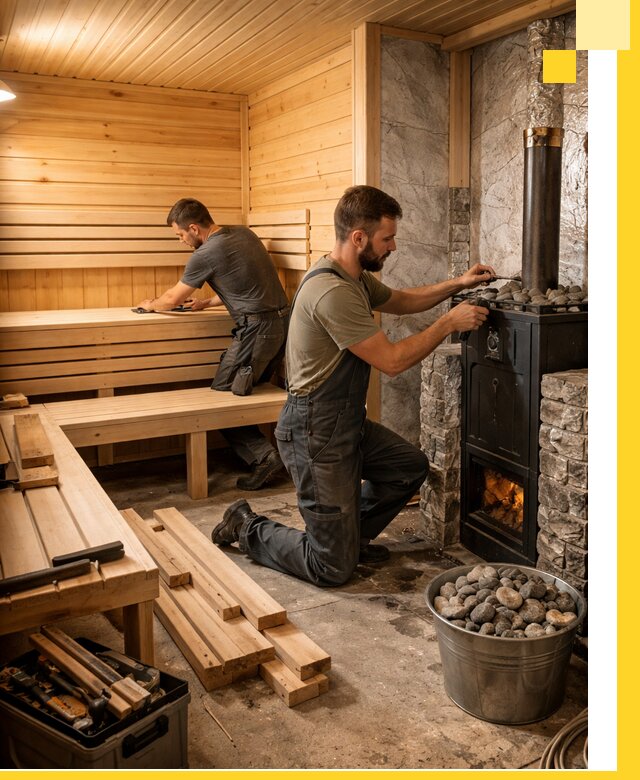 Дизайн и строительство интерьеров бань под ключ в Пугачёве