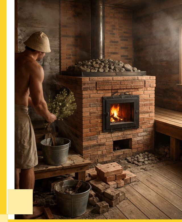 Кирпичные банные печи в Пугачёве от 91440 р. | ЭриданПгч