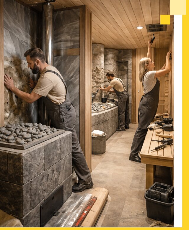 Строительство бань и SPA процедур в Пугачёве под ключ и отделкой