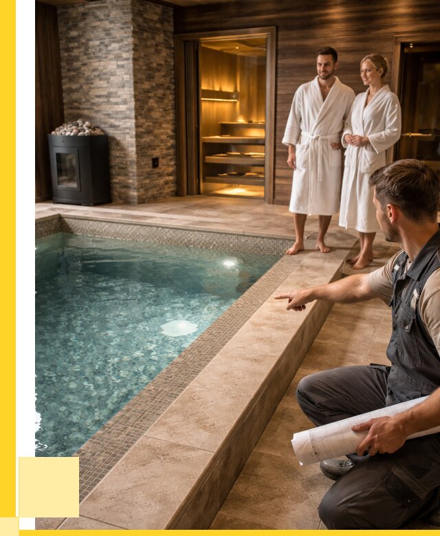 Проект бани с бассейном под ключ в Пугачёве от 66040 р. | ЭриданПгч