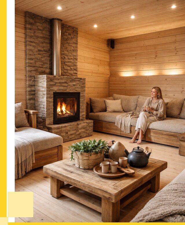 Проект бани с комнатой отдыха в Пугачёве от 35560 р. | ЭриданПгч