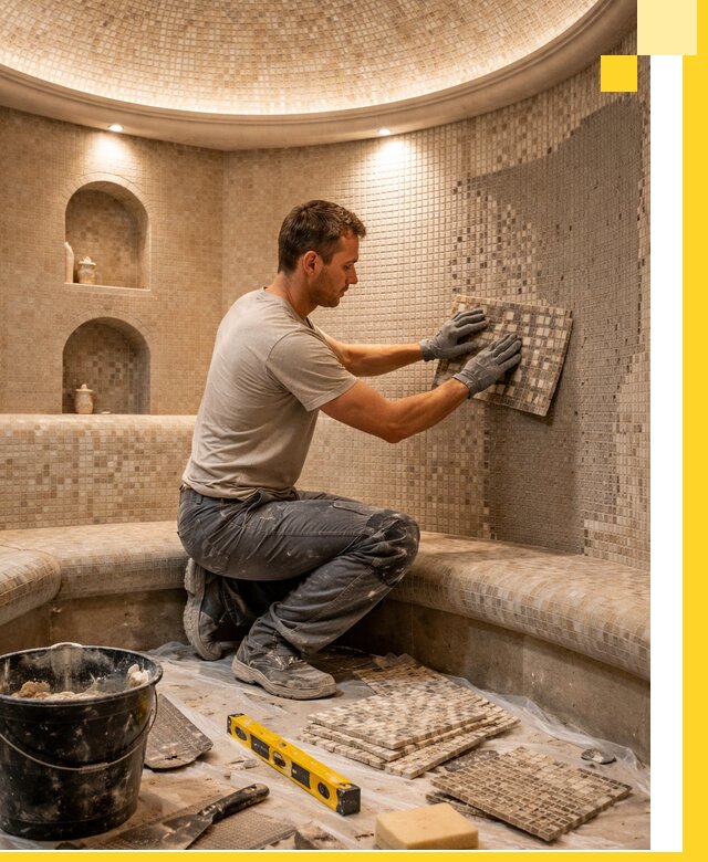 Устройство и монтаж домашнего хамама под ключ в Пугачёве