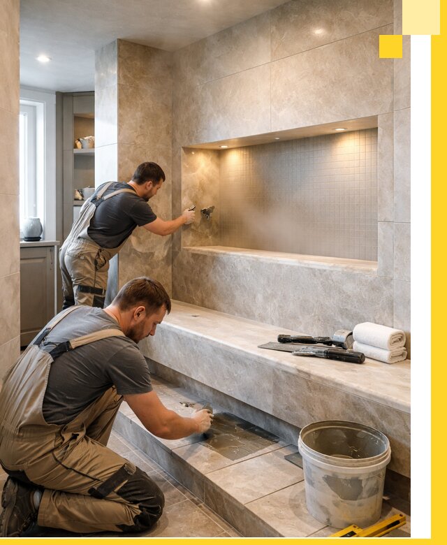 Профессиональное строительство хамама в квартире в Пугачёве