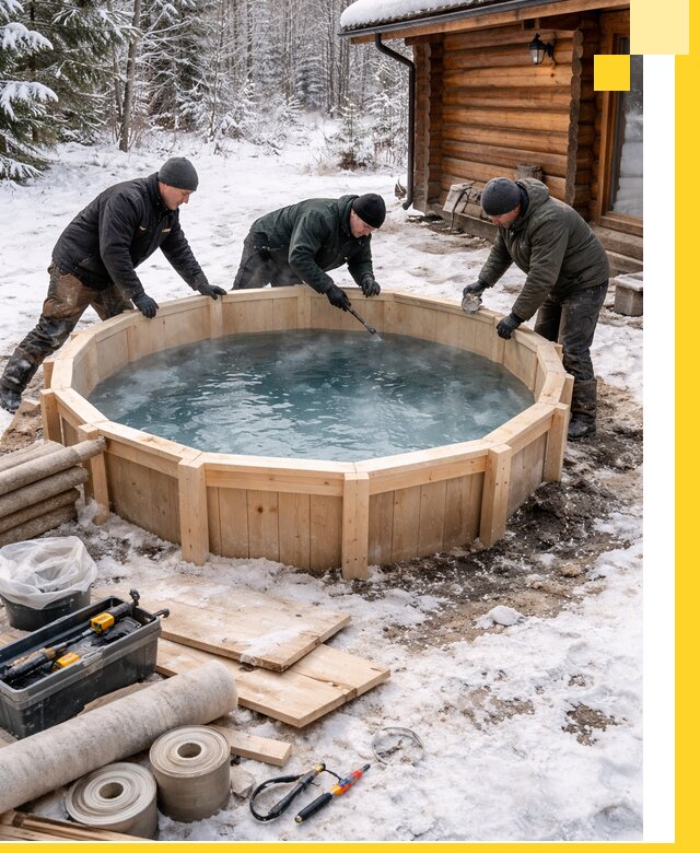 Изготовление и установка ледяных купелей под ключ в Пугачёве